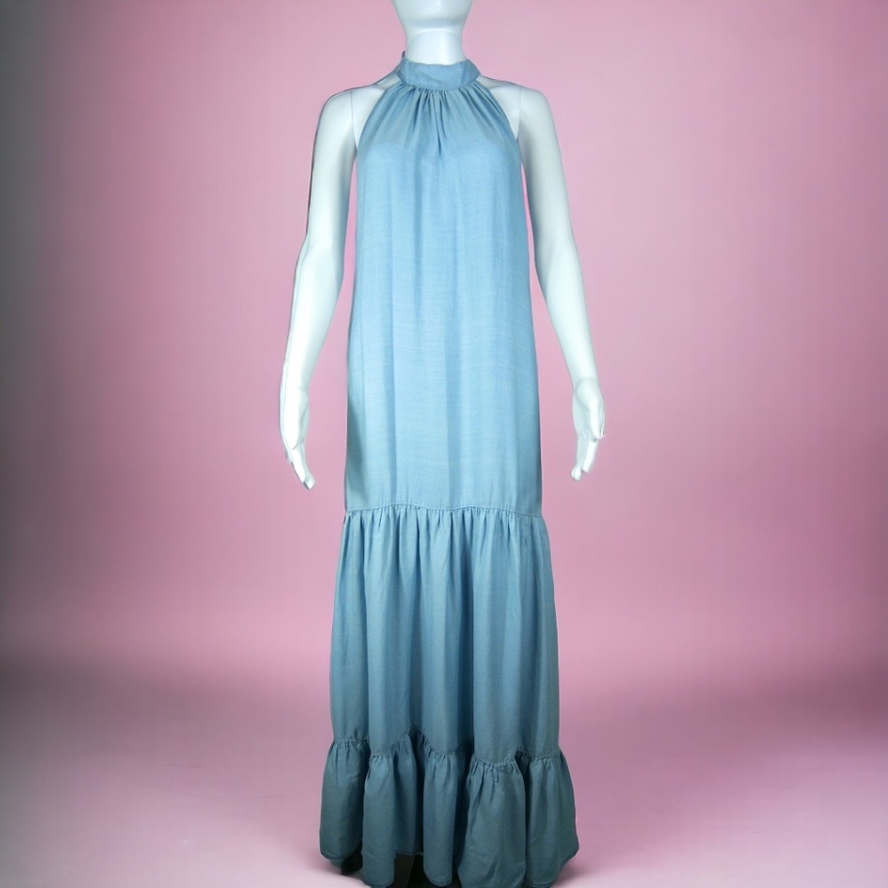 NWT Vince Camuto Sleeveless Tiered Maxi Dress